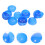 80Pcs Blue Plastic Balls Vibrant Raffle Drawing Balls 8