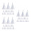 54Pcs White Airplane Thumbtacks for Cork Board Classroom Use 5