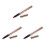 3Pcs Makeup Eyeshadow Brightener Pencil Golden Glitter with 1