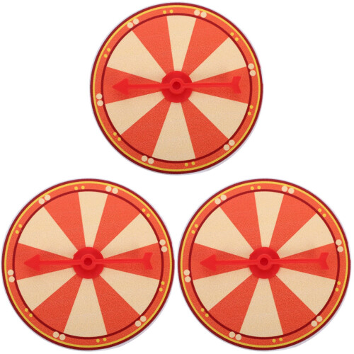 3Pcs Creative Plastic Prize Wheel for Fun Party Games