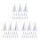 54Pcs White Airplane Thumbtacks for Cork Board Classroom Use 8
