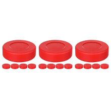 15Pcs Red Lightweight Rubber Hockey Practice Pucks Indoor Outdoor
