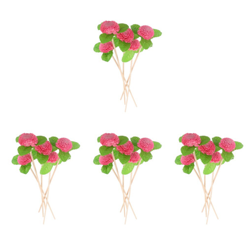 20Pcs Assorted Color Aromatherapy Flower Diffuser Sticks for Home Use