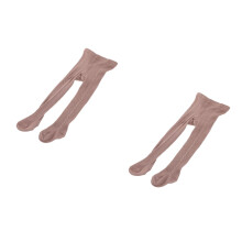 2Pairs Cotton Baby Leggings Warm Soft Breathable Girl Pantyhose Coffee
