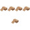 500Pcs Convenient Small Blank Cards Daily Use Note Supply Light Brown 3
