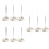 9Pcs Metal Memo Holders Receipt Forks Restaurant Accessories 6