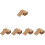 500Pcs Convenient Small Blank Cards Daily Use Note Supply Light Brown 4