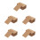 500Pcs Convenient Small Blank Cards Daily Use Note Supply Light Brown 5