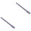 2Pcs Alloy Plus Electric Hammer Flat Silver 2