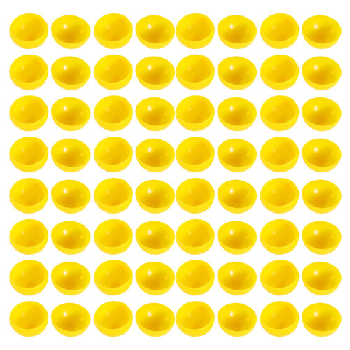 100Pcs Yellow PVC Balls Openable for Party Game Props Decor 2