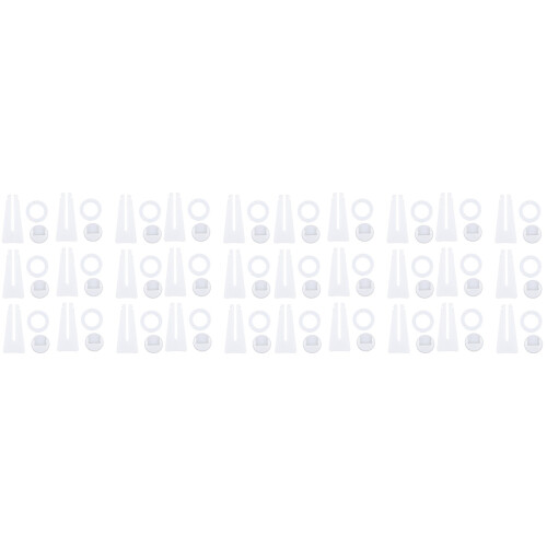 30Pcs White Plastic Photo Frame Stands Stable Desktop Picture Holders