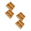 4Pcs Brown Wood Desktop Case 4-Compartment Candy and Snack Storage 5