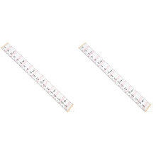 2Pcs Pink Canvas Height Wall Chart for Kids, Cotton Rope Hanging Decor
