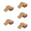 500Pcs Convenient Small Blank Cards Daily Use Note Supply Light Brown 9