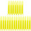 90Pcs Durable Plastic Yellow Knitting Shuttle Tool for Fish Net Repair 2