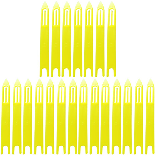 90Pcs Durable Plastic Yellow Knitting Shuttle Tool for Fish Net Repair 1