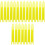 90Pcs Durable Plastic Yellow Knitting Shuttle Tool for Fish Net Repair 3