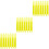 90Pcs Durable Plastic Yellow Knitting Shuttle Tool for Fish Net Repair 5