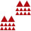 20Pcs Red Warning Signs Triangle Reflective Road Safety Emergency Use 1