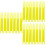 90Pcs Durable Plastic Yellow Knitting Shuttle Tool for Fish Net Repair 6