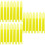 90Pcs Durable Plastic Yellow Knitting Shuttle Tool for Fish Net Repair 7