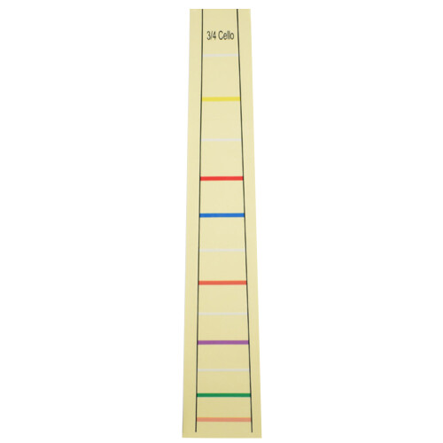 3Pcs Durable Yellow Cello Fingerboard Label Stickers for 3/4 Cellos 1