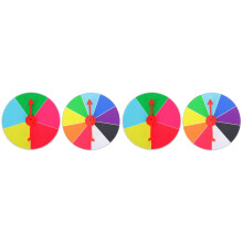 4Pcs Colorful Prize Wheels Durable PVC Game Party Props