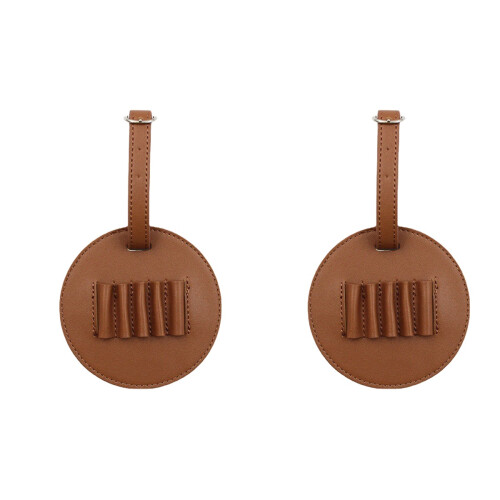 2Pcs Golf Tee Holder Portable Golfer Tee Organizer Light Brown
