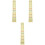 3Pcs Durable Yellow Cello Fingerboard Label Stickers for 3/4 Cellos 3