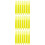 90Pcs Durable Plastic Yellow Knitting Shuttle Tool for Fish Net Repair 8