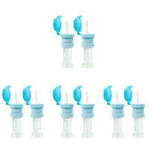 8Pcs Sky-Blue Toddler Bottle Caps Detachable Straw Cover Easy to Clean