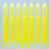90Pcs Durable Plastic Yellow Knitting Shuttle Tool for Fish Net Repair 10