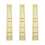 3Pcs Durable Yellow Cello Fingerboard Label Stickers for 3/4 Cellos 4