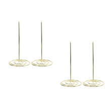 4Pcs Golden Menu Summons Fork Sturdy Receipt and Bill Holder