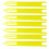 90Pcs Durable Plastic Yellow Knitting Shuttle Tool for Fish Net Repair 11