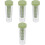 4Pcs Multipurpose Plastic Water Jug Green Drink Pitchers with Lid 4