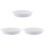 3Pcs High Grade Ceramic Baking Dishes Oven Safe White Bakeware 1