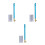 3Sets Lightweight Knitting Hook Needles Blue Embroidery Stitching Kit 1