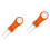 2Pcs Lightweight Orange Divot Tools Foldable Forks for Golf 4