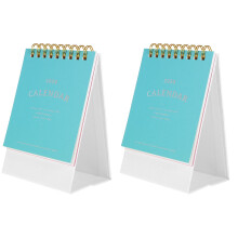2Pcs Standing Desk Calendar 2024 Office Monthly Planner