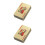 2Pcs Gold Poker Playing Cards Plastic Durable Washable Decks 5