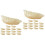 30Pcs Realistic White PVC Dumpling Models Fake Decorative Food Props 5