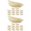 30Pcs Realistic White PVC Dumpling Models Fake Decorative Food Props 6