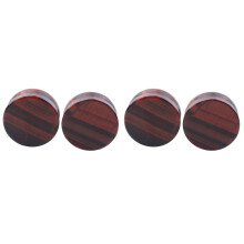 2Pcs Coffee Stone Ear Plugs Piercing Tunnel Gauges Comfortable Wear