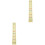 2Pcs Yellow Cello Finger Stickers Durable Label for 3/4 Size Cellos 3