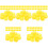 500Pcs Durable Yellow Plastic Bottle Caps for Home DIY Craft Making 4