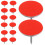 100Pcs Durable Iron Red Trail Marking Tacks Reflective Glow Thumb Pins 3