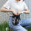 (Black) Dog Training Waist Bag Adjustable Durable 9