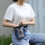 (Gray) Dog Training Waist Bag Adjustable Durable 6