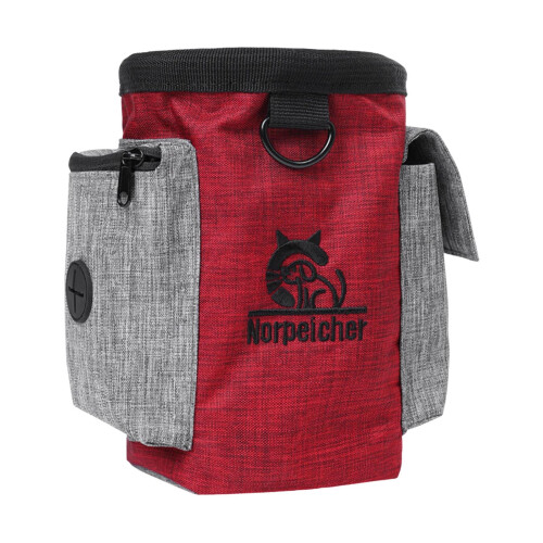 (red) Dog Training Waist Bag Adjustable Durable 2
